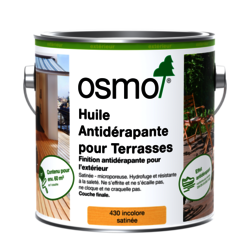 Huile Antidérapante pour Terrasses