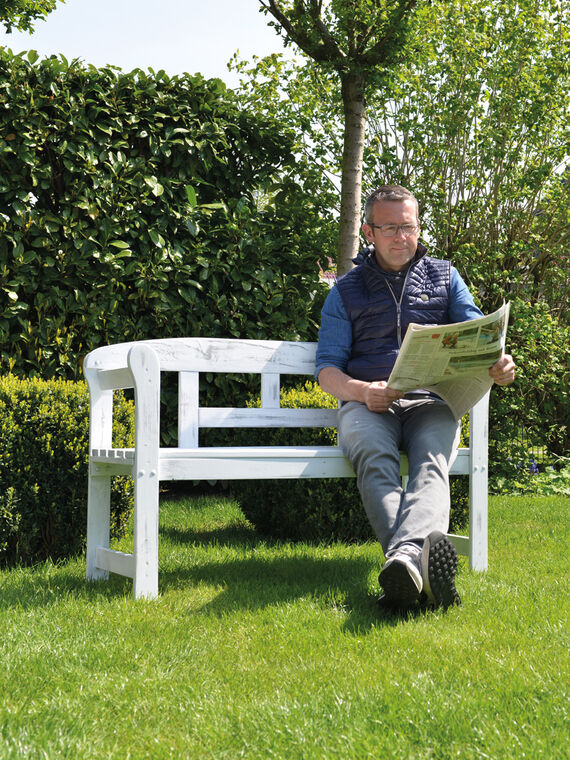 Banc vintage à réaliser soi-même avec la Peinture de Campagne Osmo