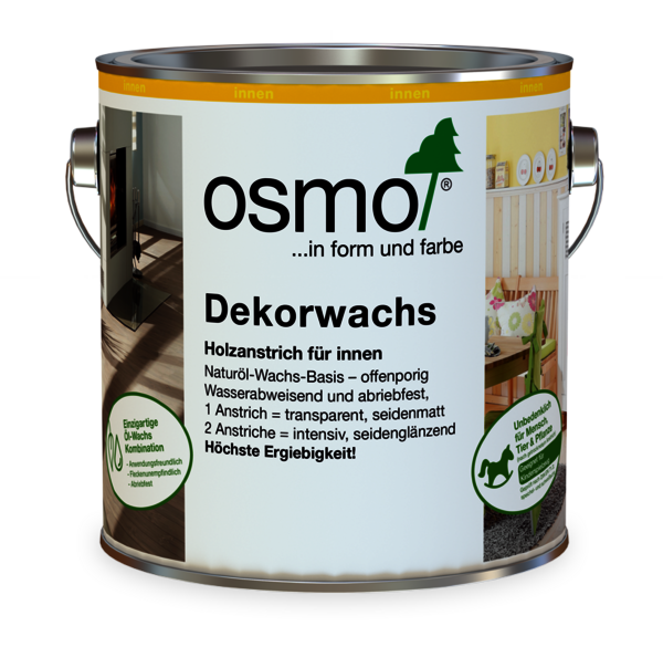 Osmo Puuvaha eri väreissä huonekaluille - helppokäyttöinen ja turvallinen lapsille ja lemmikeille.