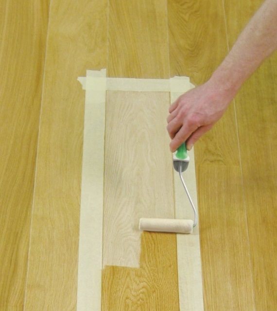 Spot repairs for damaged floor surfaces with Osmo Polyx-Oil