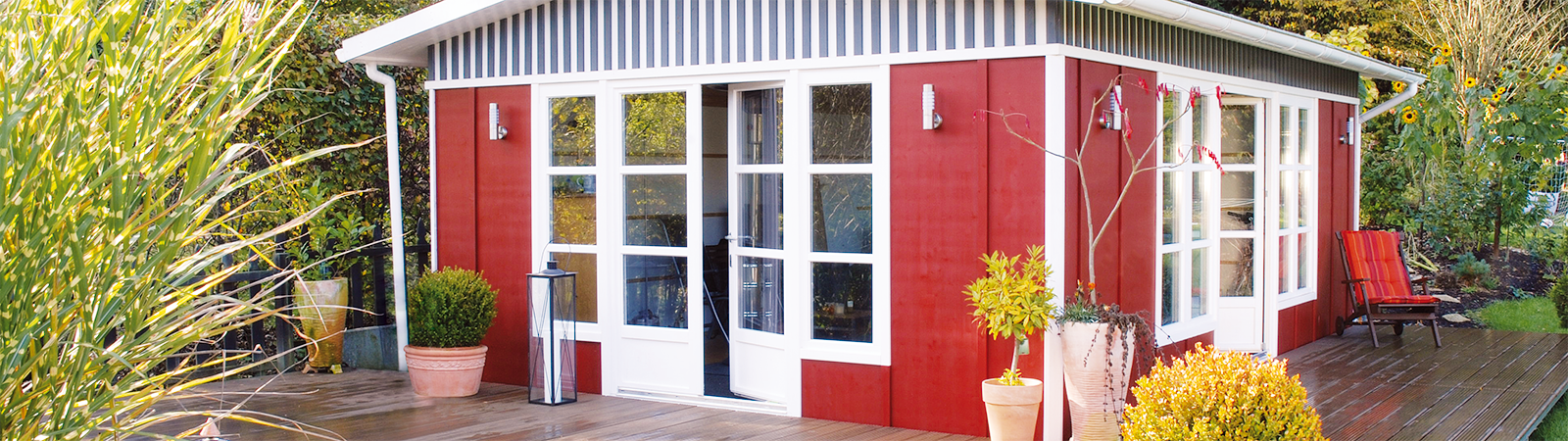 Your own personal outdoor studio treated with Osmo Country Colour 2308 Nordic Red